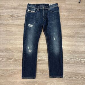 DIESEL TEPPHAR SLIM CARROT Wash 0844T Distressed Stretch Denim Jeans 30” x 26”